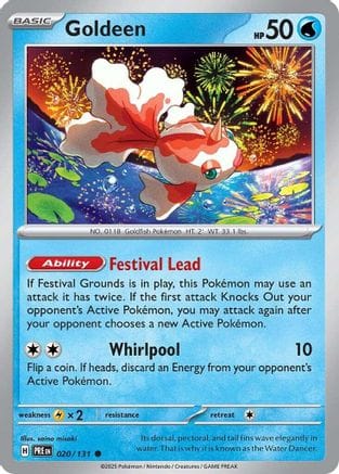 'Pokemon - 'Goldeen 020/131  SV Prismatic Evolutions - Common