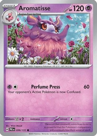 'Pokemon - 'Aromatisse 039/131  SV Prismatic Evolutions - Common