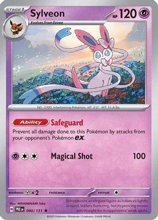 'Pokemon - 'Sylveon 040/131  - Holofoil SV Prismatic Evolutions - Rare