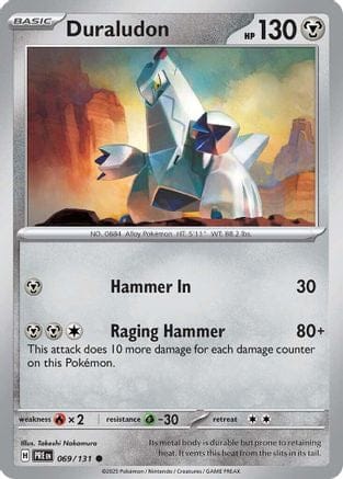 'Pokemon - 'Duraludon 069/131  SV Prismatic Evolutions - Common