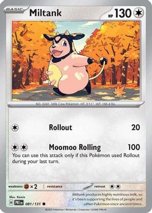 'Pokemon - 'Miltank 081/131  SV Prismatic Evolutions - Common