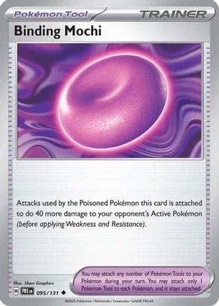 'Pokemon - 'Binding Mochi 095/131  - Reverse Holofoil SV Prismatic Evolutions - Uncommon