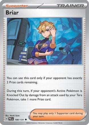 'Pokemon - 'Briar 100/131  - Reverse Holofoil SV Prismatic Evolutions - Uncommon