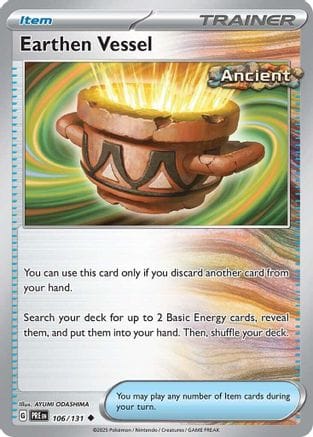 'Pokemon - 'Earthen Vessel 106/131  SV Prismatic Evolutions - Uncommon