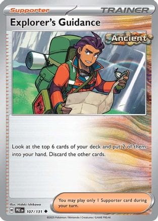 'Pokemon - 'Explorer's Guidance 107/131  SV Prismatic Evolutions - Uncommon