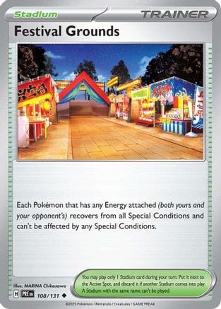 'Pokemon - 'Festival Grounds 108/131  SV Prismatic Evolutions - Uncommon
