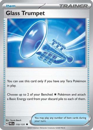 'Pokemon - 'Glass Trumpet 110/131  SV Prismatic Evolutions - Uncommon