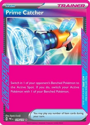 'Pokemon - 'Prime Catcher 119/131  - Holofoil SV Prismatic Evolutions - ACE SPEC Rare