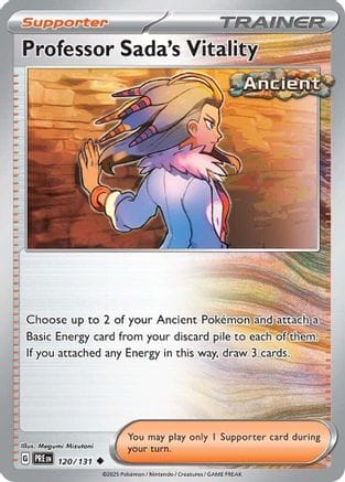 'Pokemon - 'Professor Sada's Vitality 120/131  SV Prismatic Evolutions - Uncommon