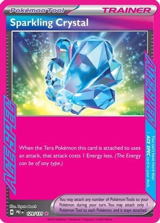 'Pokemon - 'Sparkling Crystal 129/131  - Holofoil SV Prismatic Evolutions - ACE SPEC Rare