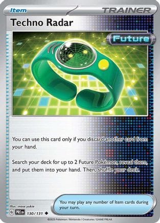 'Pokemon - 'Techno Radar 130/131  SV Prismatic Evolutions - Uncommon