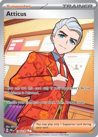 'Pokemon - 'Atticus 134/131  - Holofoil SV Prismatic Evolutions - Ultra Rare