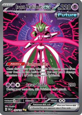 'Pokemon - 'Iron Valiant ex 157/131  - Holofoil SV Prismatic Evolutions - Special Illustration Rare