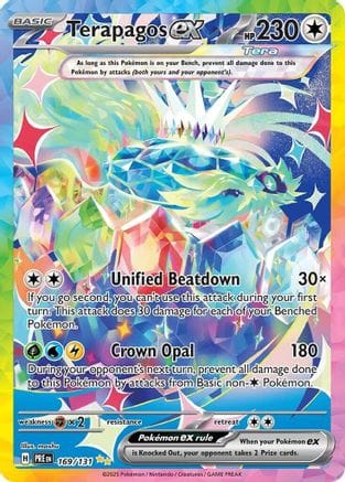 'Pokemon - 'Terapagos ex 169/131  - Holofoil SV Prismatic Evolutions - Special Illustration Rare
