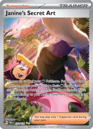 'Pokemon - 'Janine's Secret Art 173/131  - Holofoil SV Prismatic Evolutions - Special Illustration Rare