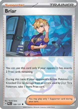 'Pokemon - 'Briar (Poke Ball Pattern) 100/131  - Holofoil SV Prismatic Evolutions - Uncommon