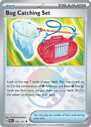 'Pokemon - 'Bug Catching Set (Poke Ball Pattern) 102/131  - Holofoil SV Prismatic Evolutions - Uncommon