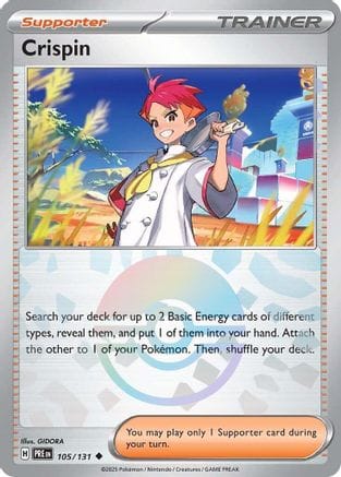'Pokemon - 'Crispin 105/131  - Holofoil SV Prismatic Evolutions - Uncommon