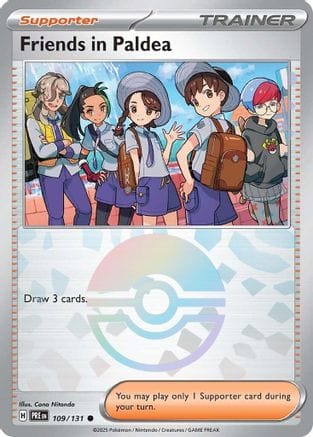 'Pokemon - 'Friends in Paldea 109/131  - Holofoil SV Prismatic Evolutions - Common
