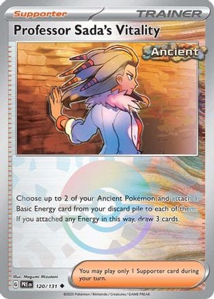 'Pokemon - 'Professor Sada's Vitality (Poke Ball Pattern) 120/131  - Holofoil SV Prismatic Evolutions - Uncommon