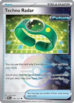 'Pokemon - 'Techno Radar (Poke Ball Pattern) 130/131  - Holofoil SV Prismatic Evolutions - Uncommon