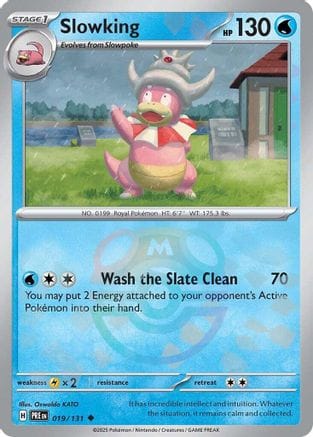 'Pokemon - 'Slowking (Master Ball Pattern) 019/131  - Holofoil SV Prismatic Evolutions - Uncommon