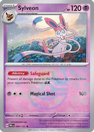 'Pokemon - 'Sylveon (Master Ball Pattern) 040/131  - Holofoil SV Prismatic Evolutions - Rare