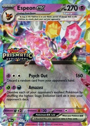 'Pokemon - 'Espeon ex 034/131  - Holofoil Miscellaneous Cards & Products - Promo