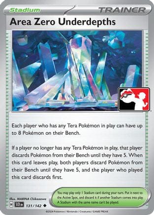 'Pokemon - 'Area Zero Underdepths 131/142  Prize Pack Series Cards - Uncommon