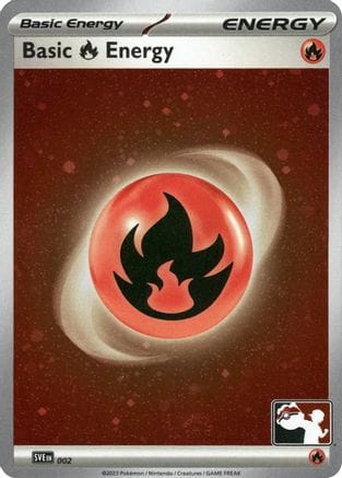 'Pokemon - 'Basic Fire Energy 002  - Holofoil Prize Pack Series Cards - Common