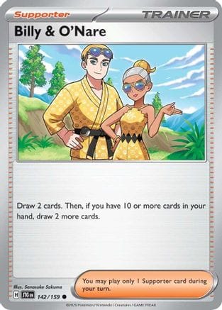 'Pokemon - 'Billy & O'Nare 142/159  SV09 Journey Together - Common