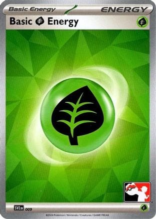 'Pokemon - 'Basic Grass Energy 009  Prize Pack Series Cards - Common