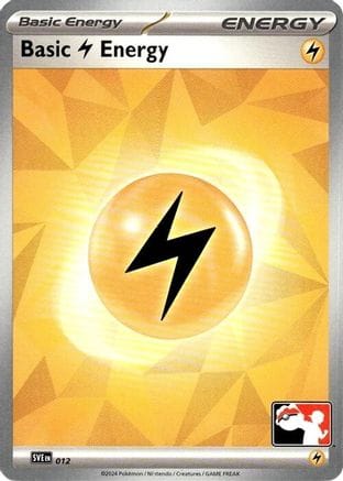 'Pokemon - 'Basic Lightning Energy 012  Prize Pack Series Cards - Common