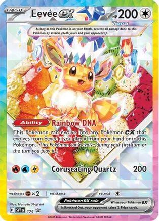 'Pokemon - 'Eevee ex 174  - Holofoil SV Scarlet & Violet Promo Cards - Promo