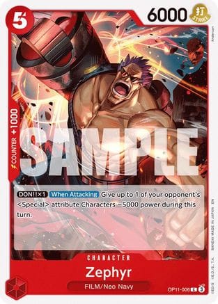 Zephyr (OP11-006) - A Fist of Divine Speed