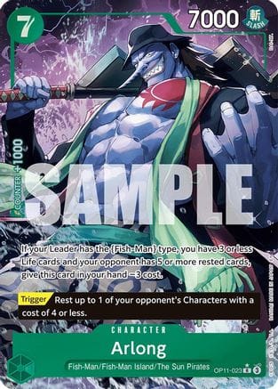 Arlong (Alternate Art) (OP11-023) - A Fist of Divine Speed Foil