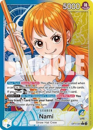 Nami (041) (Alternate Art) (OP11-041) - A Fist of Divine Speed Foil
