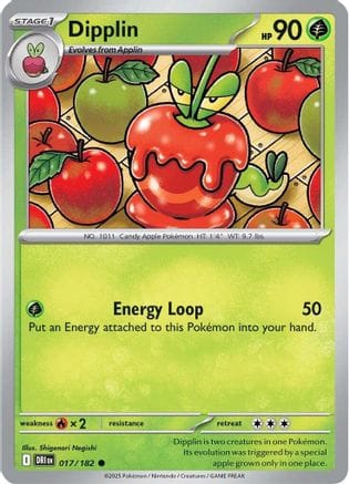'Pokemon - 'Dipplin 017/182  SV10 Destined Rivals - Common