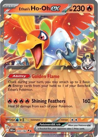 'Pokemon - 'Ethan's Ho 039/182  - Holofoil SV10 Destined Rivals - Double Rare