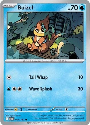 'Pokemon - 'Buizel 057/182  SV10 Destined Rivals - Common