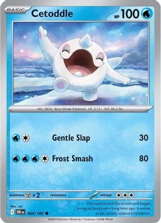 'Pokemon - 'Cetoddle 064/182  SV10 Destined Rivals - Common