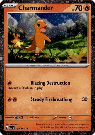 'Pokemon - 'Charmander 007/091  - Holofoil Miscellaneous Cards & Products - Common