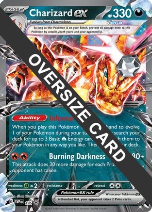 'Pokemon - 'Charizard ex 196  Jumbo Cards - Promo