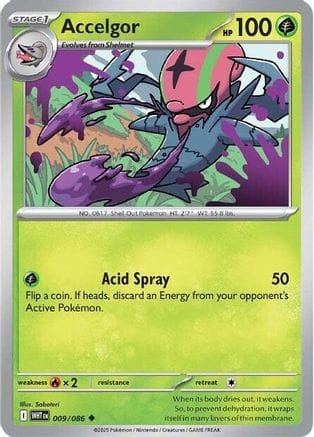 'Pokemon - 'Accelgor 009/086  SV White Flare - Uncommon