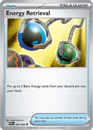 'Pokemon - 'Energy Retrieval 082  SV White Flare - Uncommon