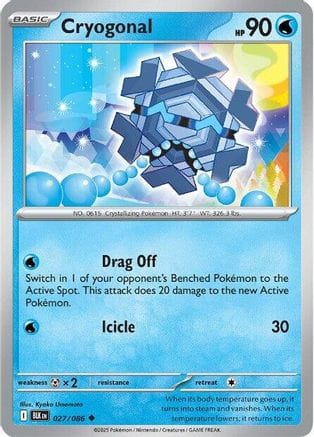 'Pokemon - 'Cryogonal 027/086  SV Black Bolt - Uncommon