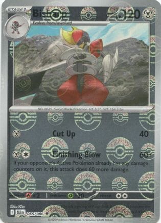 'Pokemon - 'Bisharp (Poke Ball Pattern) 065/086  - Holofoil SV Black Bolt - Uncommon