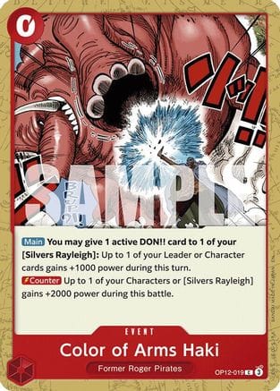 Color of Arms Haki (OP12-019) - Legacy of the Master