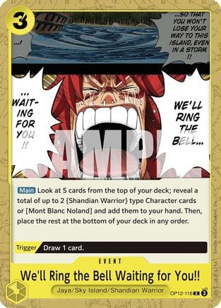 We'll Ring the Bell Waiting for You!! (OP12-116) - Legacy of the Master