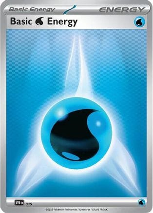 'Pokemon - 'Basic Water Energy 019  SVE Scarlet & Violet Energies - Common